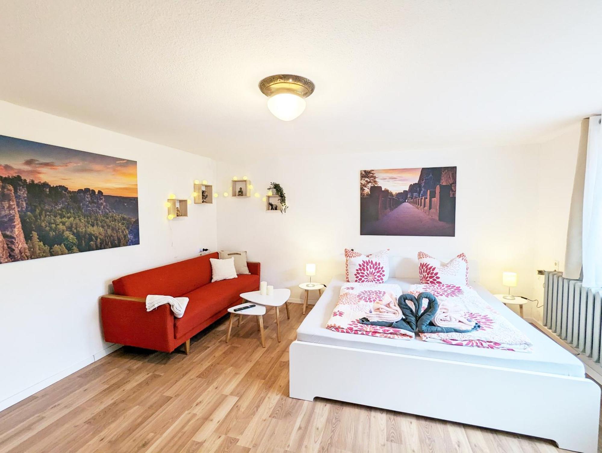 L1 - Urlaubsmagie - Wohnung Fuer 3P Am Wanderweg Sebnitz Dış mekan fotoğraf